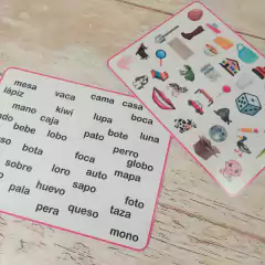 Kit jugamos con palabras de 2 sílabas en internet