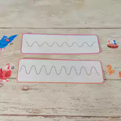 Familia de animales con grafomotricidad - comprar online