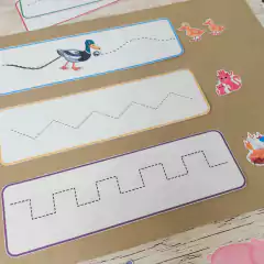Familia de animales con grafomotricidad - tienda online
