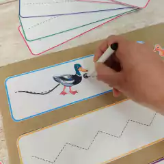Familia de animales con grafomotricidad - didacticlandia