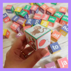 Cubos del silabario! - didacticlandia