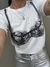 PRÉ- VENDA Tee Clássica Top em Renda