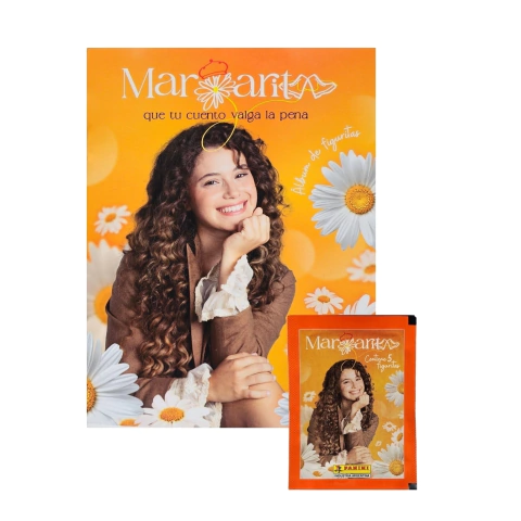 Album + 10 sobres de figuritas "Margarita, que tu cuento valga la pena '