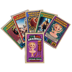 Cartas "Tralalero Tralala: Italian Brainrot" Serie 1 Flash Gondor (Azul): Mazo Inicial + 20 sobres