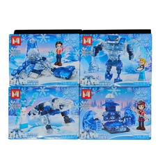 Bloques "4 en 1" Princesas - encastrables tipo Lego