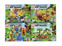 Bloques "4 en 1" Minecraft (My World) - encastrables tipo Lego en internet
