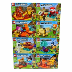 Bloques "8 en 1" Minecraft - encastrables tipo Lego - - Figu Shop
