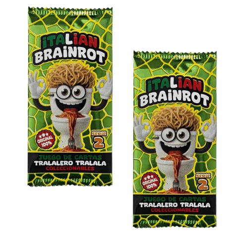 Cartas "Tralalero Tralala: Italian Brainrot" Serie 2 Flash Gondor (Verde): Pack x20 sobres - comprar online