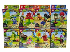 Bloques "8 en 1" Plantas vs Zombies - encastrables tipo Lego