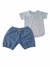 Conjunto Tricô Shorts e Body Príncipe e Princesa - Kowak Baby - Roupas e moda para bebês