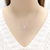 Colar gota cristal com zircônias em volta Prata 925 - comprar online