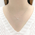 Colar inicial letra cravejada Prata 925 - comprar online