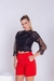 CROPPED DE CREPE COM RENDA na internet