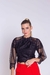 CROPPED DE CREPE COM RENDA - comprar online