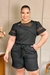 BLUSA DE CREPE COM TELA - comprar online