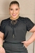 BLUSA DE CREPE COM GUIPIR - comprar online