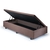 Base Box Baú Solteirinho 78x188x42cm Suede Marrom