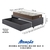 Cama Box Solteiro com Gaveta 88x188 cm Revestida em Suede Cinza com Colchão Relax Adorabile Ecoflex - comprar online