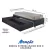 Cama Box Solteiro com Gaveta 88x188 cm Revestida em Linho Cinza com Colchão Airtech Ortobom - comprar online