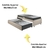 Bicama Box Solteiro 88x188 Suede Bege com Dois Colchões de Espuma Dual Firm Ecoflex - comprar online
