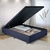 Cama Box Baú Viúva Suede Preto 128x188x34 cm