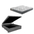 Cama Box Casal com Baú 138x188 + Colchão Adapto Molas Ensacadas Ecoflex Courino Linho