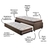 Bicama Box Solteiro Suede Marrom 88x188 com Colchão Classic Molas Ensacadas Anjos - B&G Camas e Colchões