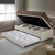Bicama Box Baú com Courino Linho Areia 88x188 com Colchão Relax Adorabile Molas Ensacadas Ecoflex na internet