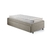 Cama Box Solteirão com Gaveta 88x188 cm Revestida em Linho Bege com Colchão Hanover Inducol - B&G Camas e Colchões