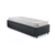 Cama Box Solteirão com Gaveta 88x188 cm Revestida em Linho Cinza com Colchão Hanover Inducol - B&G Camas e Colchões