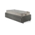Cama Box Solteiro com Gaveta 88x188 cm Revestida em Courino Linho Cinza com Colchão Airtech Ortobom - B&G Camas e Colchões