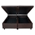 Base Box Baú King 178x198x42cm Courino Linho Marrom - loja online