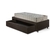 Cama Box Solteirão com Gaveta 88x188 cm Revestida em Courino Linho Marrom com Colchão Airtech Ortobom - loja online