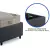 Cama Box Solteiro com Gaveta 88x188 cm Revestida em Linho Cinza com Colchão Airtech Ortobom na internet