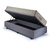 Base Box Baú 96x203 Suede Cinza com Colchão Airtech Ortobom Molas Ensacadas - B&G Camas e Colchões