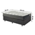 Base Box Baú 96x203 Linho Cinza com Colchão Adapto Molas Ensacadas - comprar online