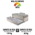 Imagem do Bicama Box Solteiro Linho Bege 88x188x28 cm com Colchão Airtech Ortobom Molas Ensacadas e Colchão Auxiliar Ecoflex