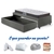 Cama Box Solteiro com Gaveta 88x188 cm Revestida em Courino Linho Cinza com Colchão Pantanal Anjos - comprar online