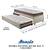 Bicama Box Solteiro Linho Bege 88x188 com Colchão Classic Molas Ensacadas Anjos - comprar online