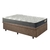 Base Box Baú 96x203 Linho Marrom com Colchão Adapto Molas Ensacadas - comprar online