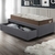 Cama Box Solteiro com Gaveta 88x188 cm Revestida em Suede Cinza com Colchão Relax Adorabile Ecoflex na internet