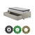 Cama Box Solteiro com Gaveta 88x188 cm Revestida em Courino Linho Areia com Colchão Cama inHouse Ecoflex - loja online