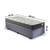 Base Box Baú 96x203 Suede Cinza com Colchão Adapto Molas Ensacadas - comprar online