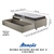Cama Box Solteiro com Gaveta 88x188 cm Revestida em Linho Bege com Colchão Pantanal Anjos - comprar online