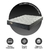 Imagem do Cama Box Queen com Baú 158x198 com Colchão Adapto Molas Ensacadas Ecoflex Suede Cinza