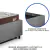Imagem do Bicama Box para Dois Colchões Solteirão 96x203 Suede Cinza