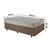 Base Box Baú 96x203 Linho Marrom com Colchão Airtech Ortobom Molas Ensacadas - comprar online