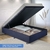 Cama Box Baú Viúva Suede Preto 128x188x34 cm - B&G Camas e Colchões