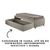 Cama Box Solteiro com Gaveta 88x188 cm Revestida em Linho Bege com Colchão Supreme Gazin - comprar online