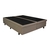 Base Box Baú King 178x198x42cm Courino Linho Bege - B&G Camas e Colchões